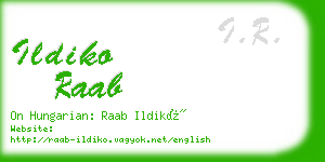 ildiko raab business card